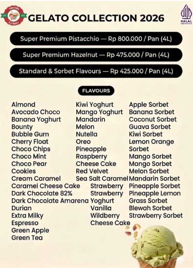 Harga Paket Gelato Murah